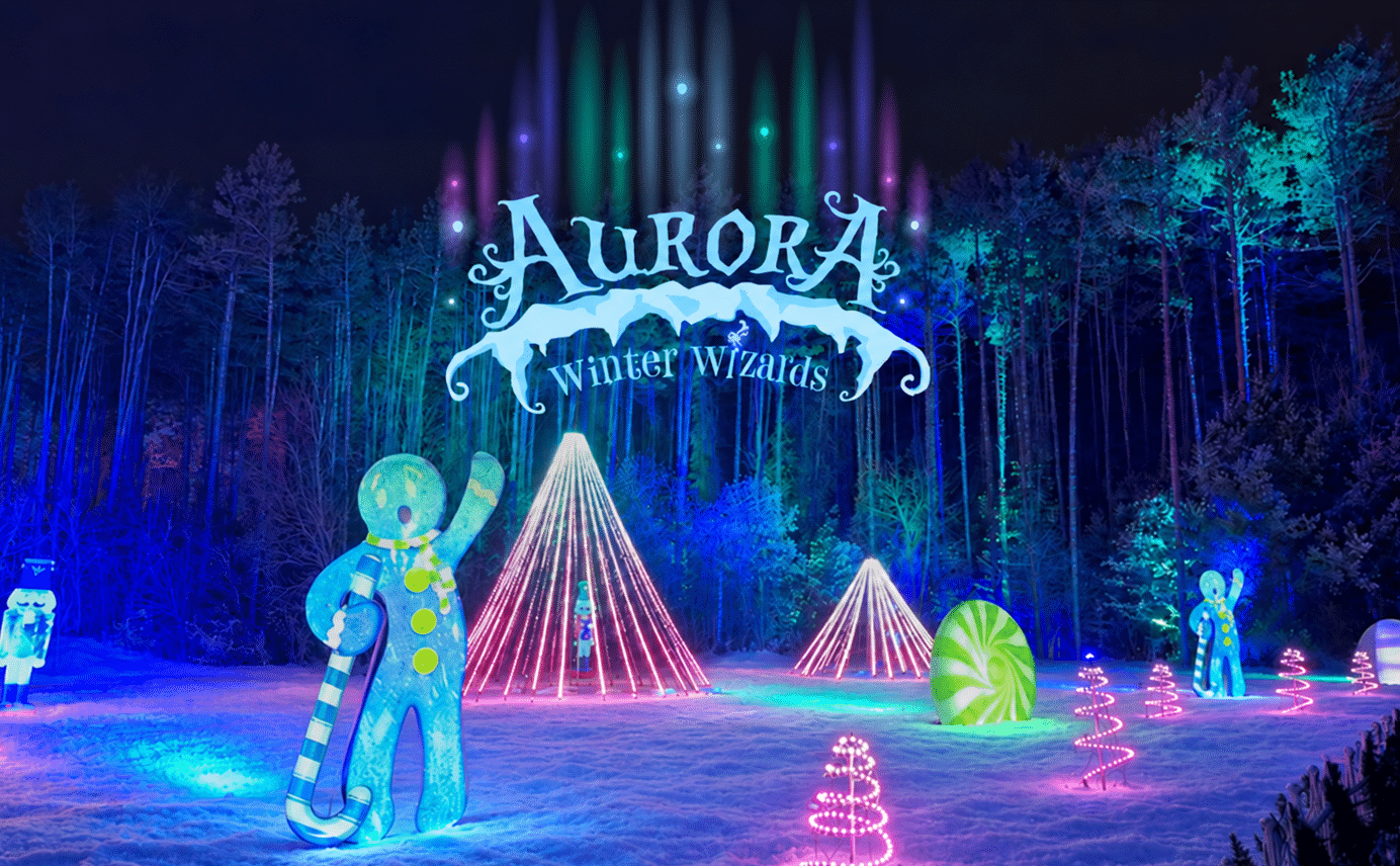 Glenlore Trails presents Aurora; an interactive wintry light show!